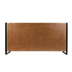 Buffet<Made in Meubles Buffet en bois de manguier avec porte coulissante New-York