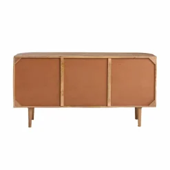 Buffet<Made in Meubles Buffet en bois de manguier et cannage Palma