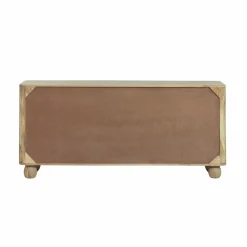 Buffet<Made in Meubles Buffet en bois de manguier et cannage Thora