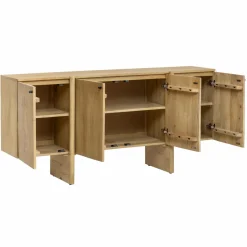 Buffet<Made in Meubles Buffet en bois de manguier 4 portes Amara