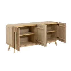 Buffet<Made in Meubles Buffet en bois de paulownia Nilo