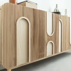 Buffet<Made in Meubles Buffet en bois de paulownia Nilo