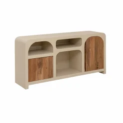 Buffet<Made in Meubles Buffet en bois effet béton et bois d'acacia Dalva