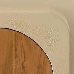 Buffet<Made in Meubles Buffet en bois effet béton et bois d'acacia Dalva