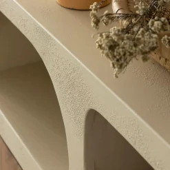 Buffet<Made in Meubles Buffet en bois effet béton et bois d'acacia Dalva