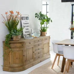 Buffet<Made in Meubles Buffet en bois recyclé 225 cm Garance