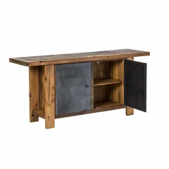 Buffet<Made in Meubles Buffet en bois recyclé et métal Hector