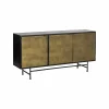 Buffet<Made in Meubles Buffet en laiton et métal Janelle