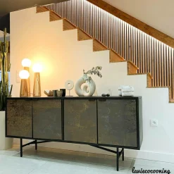 Buffet<Made in Meubles Buffet en métal Claudine