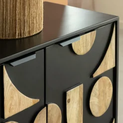 Buffet<Made in Meubles Buffet en métal et bois de manguier Metinna