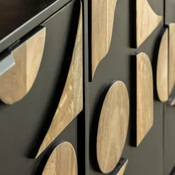 Buffet<Made in Meubles Buffet en métal et bois de manguier Metinna