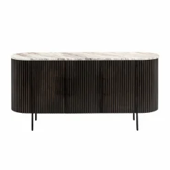 Buffet<Made in Meubles Buffet en métal et marbre Alfred