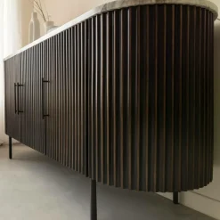 Buffet<Made in Meubles Buffet en métal et marbre Alfred