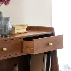 Buffet<Made in Meubles Buffet haut en bois d'acacia Emiel