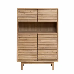 Buffet<Made in Meubles Buffet haut en bois d'acacia Marin