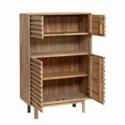 Buffet<Made in Meubles Buffet haut en bois d'acacia Marin