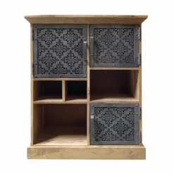 Buffet<Made in Meubles Buffet haut en bois de manguier Sahara