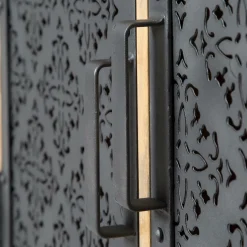 Buffet<Made in Meubles Buffet haut en bois de manguier Sahara