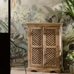 Buffet<Made in Meubles Buffet haut en bois de manguier Rosa