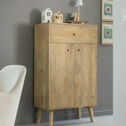 Buffet<Made in Meubles Buffet haut en bois de manguier Aven