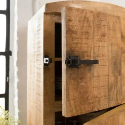 Buffet<Made in Meubles Buffet haut en bois de manguier Iris