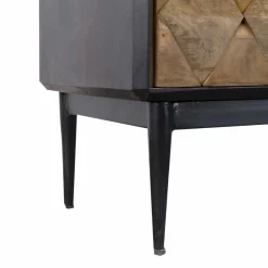 Buffet<Made in Meubles Buffet haut en métal et bois de manguier Célia