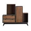 Buffet<Made in Meubles Buffet modulable en bois massif Hollywood