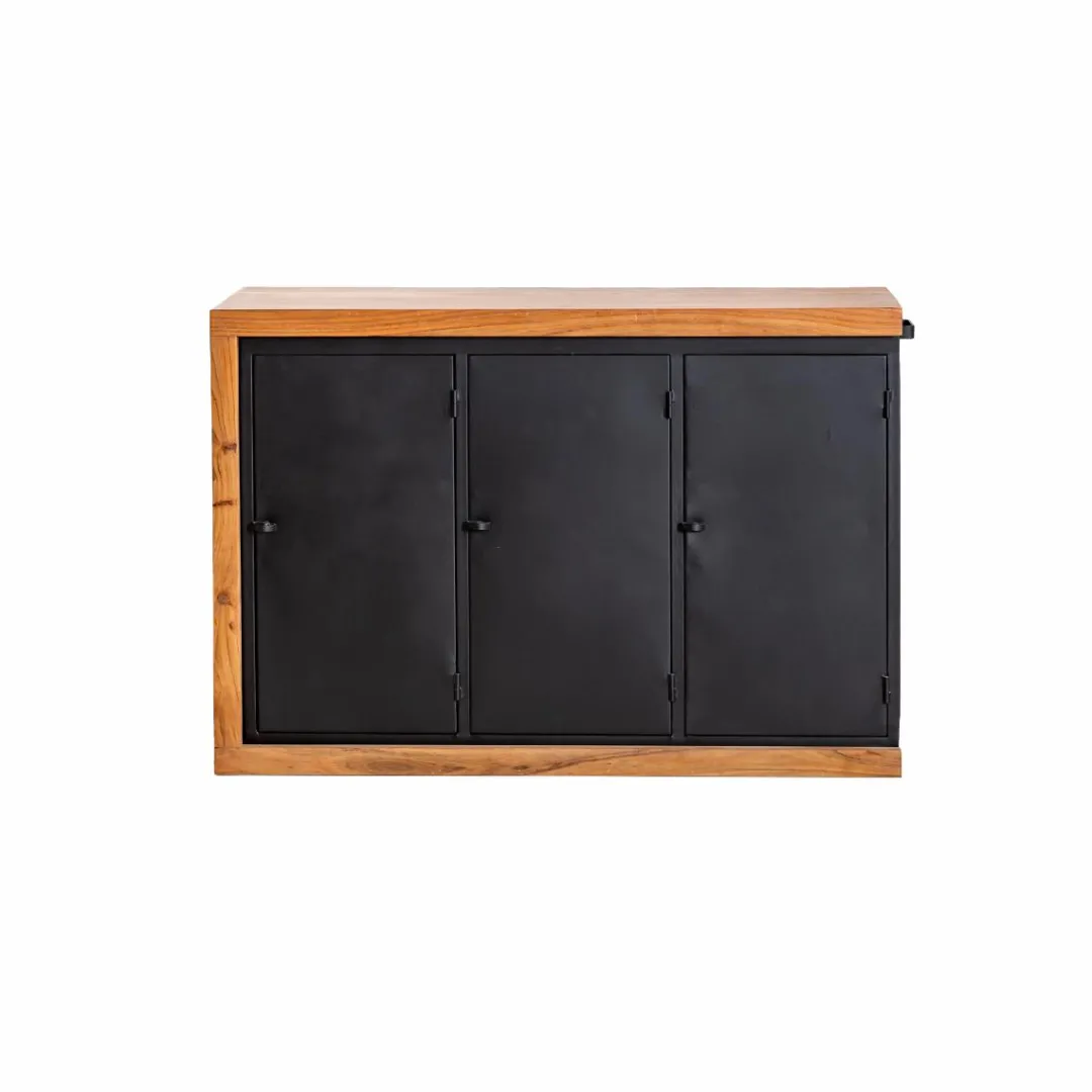 Buffet<Made in Meubles Buffet rétractable en bois d'acacia Emilio