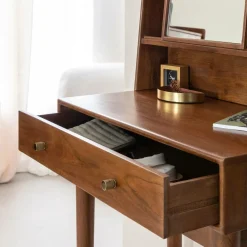 Bureau<Made in Meubles Bureau en bois d'acacia et métal Emiel