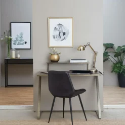 Bureau<Made in Meubles Bureau pupitre en bois et métal Capucine