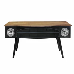 Bureau<Made in Meubles Bureau voiture en métal gris foncé Tata