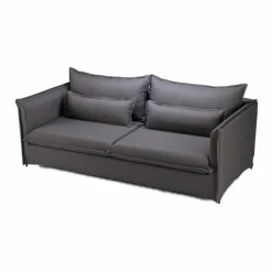 Canapé<Made in Meubles Canapé en tissu gris 3 places Madrid