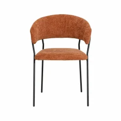 Chaise<Made in Meubles Chaise arrondie terracotta Kanoa (lot de 2)