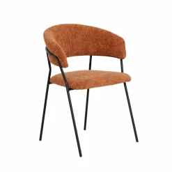 Chaise<Made in Meubles Chaise arrondie terracotta Kanoa (lot de 2)