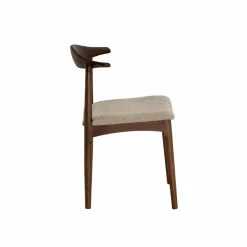 Chaise<Made in Meubles Chaise bois hêtre foncé Aline (lot de 2)