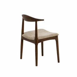 Chaise<Made in Meubles Chaise bois hêtre foncé Aline (lot de 2)