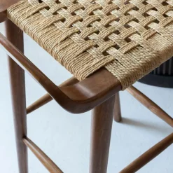 Tabouret De Bar<Made in Meubles Chaise de bar en bois de manguier Suzanna