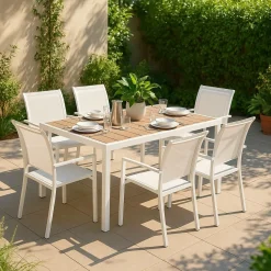 Chaise De Jardin<Made in Meubles Chaise de jardin blanche Ilona (lot de 2)