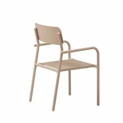 Chaise De Jardin<Made in Meubles Chaise de jardin en aluminium taupe Kaïa (lot de 2)