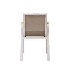 Chaise De Jardin<Made in Meubles Chaise de jardin taupe en aluminium Ayden (lot de 2)