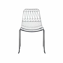 Chaise<Made in Meubles Chaise design en métal noir (lot de 2)