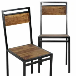 Chaise<Made in Meubles Chaise en bois d'acacia Havana (lot de 2)