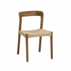 Chaise<Made in Meubles Chaise en bois de chêne et en corde Auren (lot de 2)