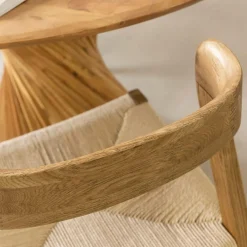 Chaise<Made in Meubles Chaise en bois de chêne et en corde Auren (lot de 2)