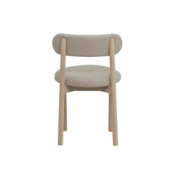 Chaise<Made in Meubles Chaise en bois de hêtre clair et tissu Aline (lot de 2)