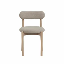 Chaise<Made in Meubles Chaise en bois de hêtre clair et tissu Aline (lot de 2)