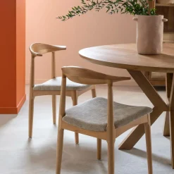 Chaise<Made in Meubles Chaise en bois de hêtre clair Aline (lot de 2)