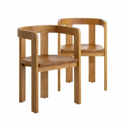 Chaise<Made in Meubles Chaise en bois de mindy Suzie (lot de 2)