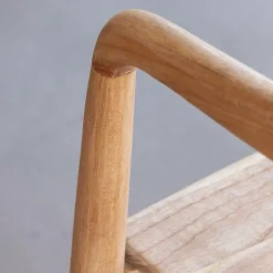 Chaise<Made in Meubles Chaise en bois de teck brut June (lot de 2)