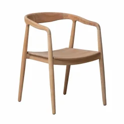 Chaise<Made in Meubles Chaise en bois de teck brut June (lot de 2)